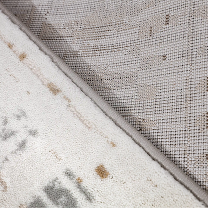 Puxina Abstract Linear Texture Neutral Area Rug with Minimalist Order & Casual Art Carpet Modern Linear Texture Style