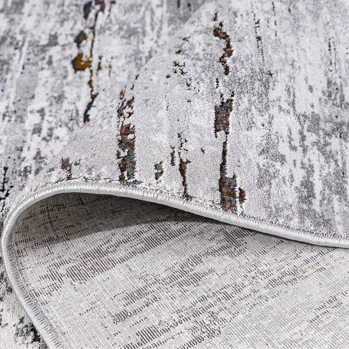 Torino Vertical Weathered Strata Abstract Neutral Area Rug Sophisticated & Versatile Modern Style Carpet