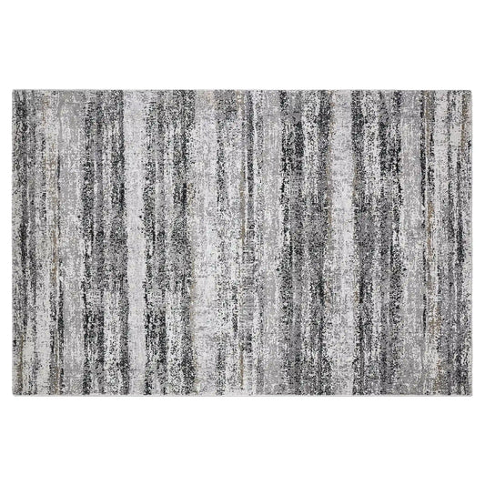 Torino Vertical Rainline Neutral Area Rug with Relaxed Feel & Natural Texture Carpet Modern Rainline Texture Style
