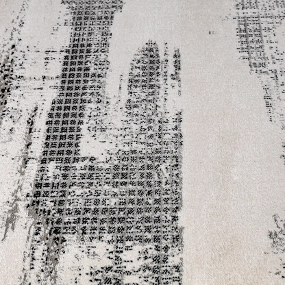 Xiangshe Textured Grid Modern Area Rug Artistic & Retro Minimalist & Rational Style Carpet