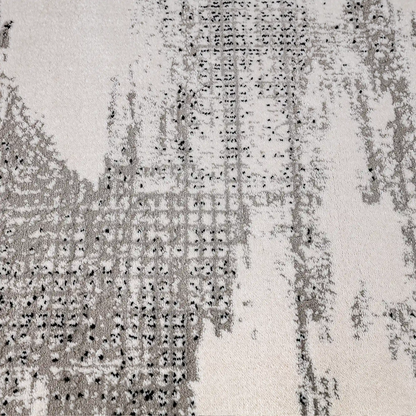 Xiangshe Textured Grid Modern Area Rug Artistic & Retro Minimalist & Rational Style Carpet
