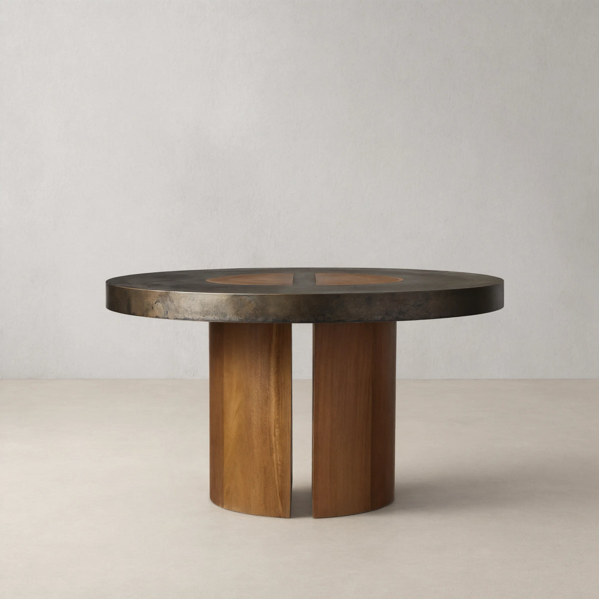 Reclaimed Yukas Wood Acacius Round Dining Table
