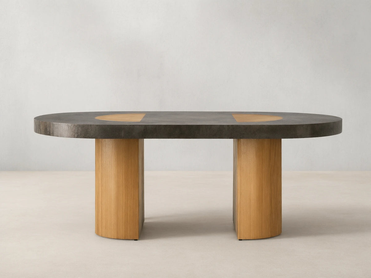 Acacius Oval Dining Table Reclaimed Yukas Wood