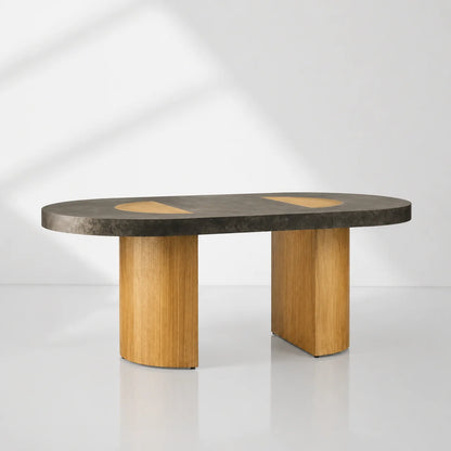 Acacius Oval Dining Table Reclaimed Yukas Wood
