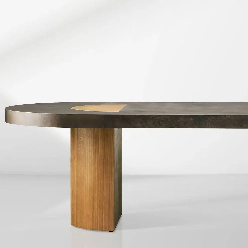 Acacius Oval Dining Table Reclaimed Yukas Wood