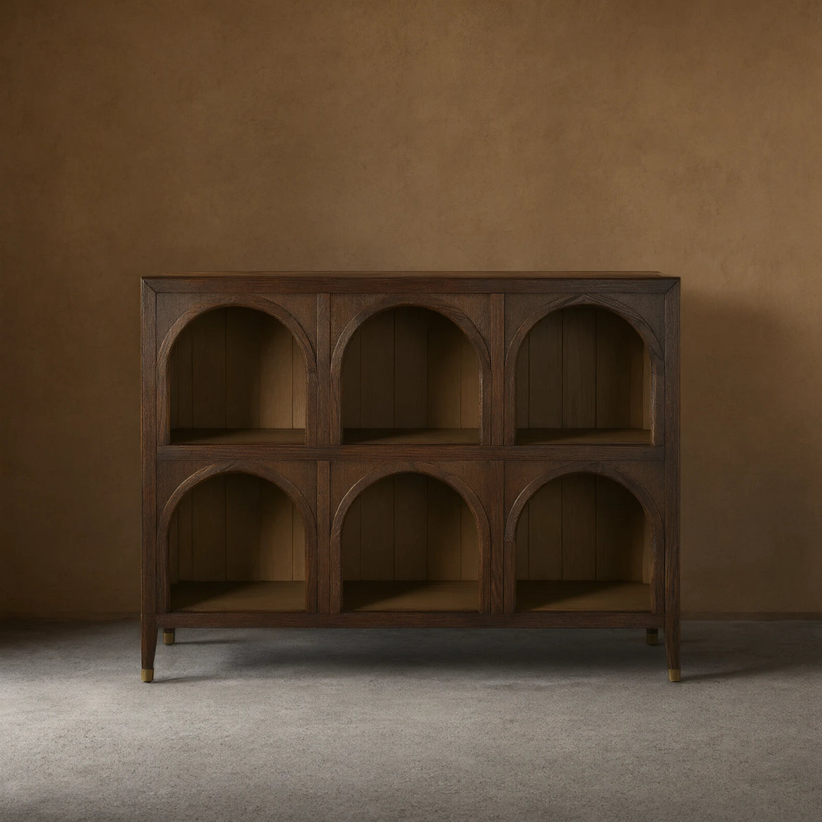 Hattie Solid Oak Arched Storage Cabinet