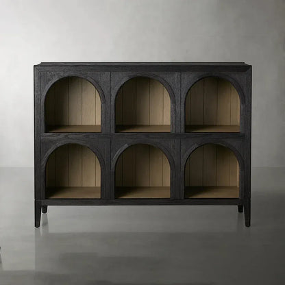 Hattie Solid Oak Arched Storage Cabinet