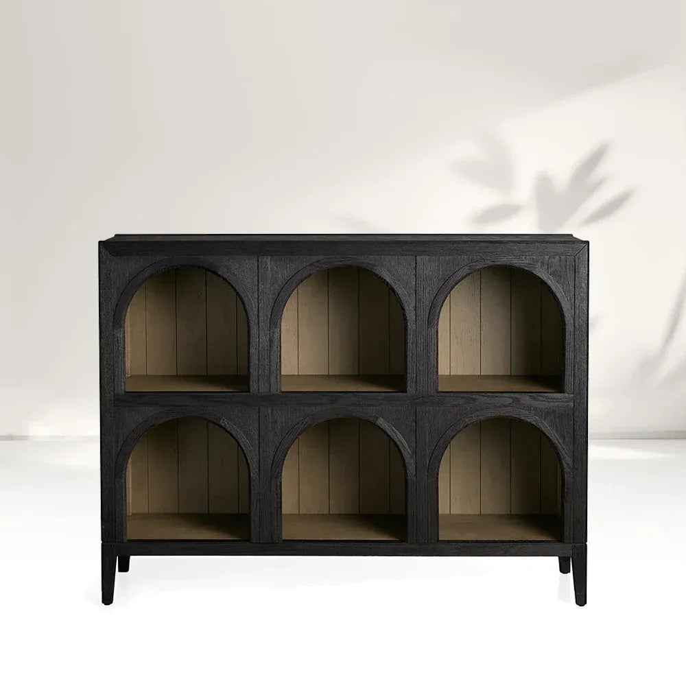 Hattie Solid Oak Arched Storage Cabinet