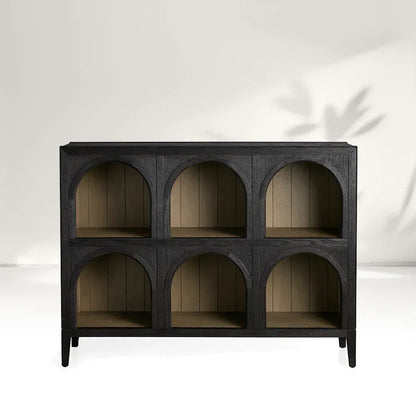 Hattie Solid Oak Arched Storage Cabinet