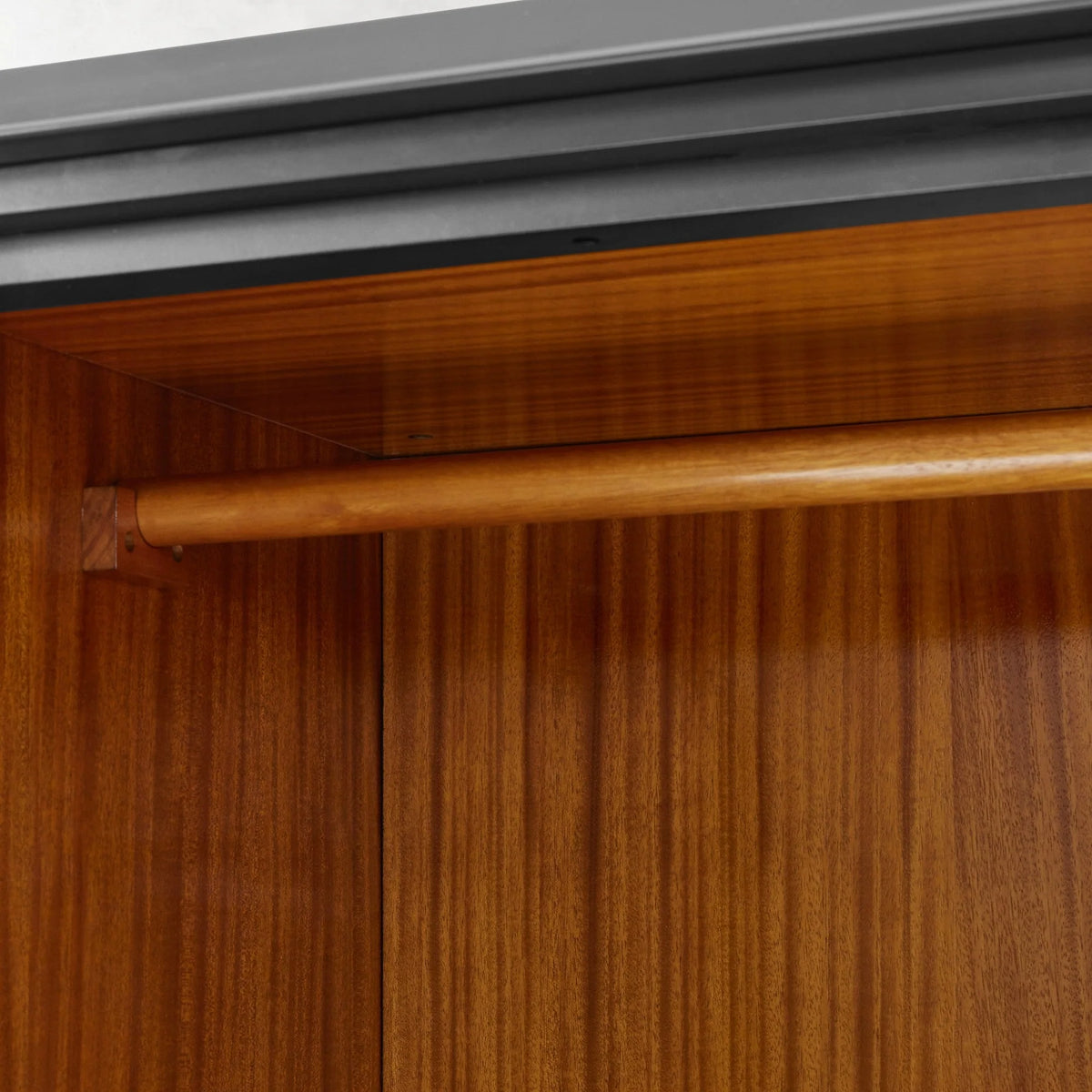 Lavenir French-Inspired Gloss Black Drawer Armoire