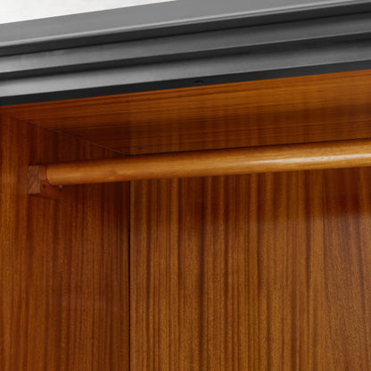Lavenir French-Inspired Gloss Black Drawer Armoire