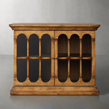 Merritt Low Dining Buffet Cabinet Solid Pine Sideboard