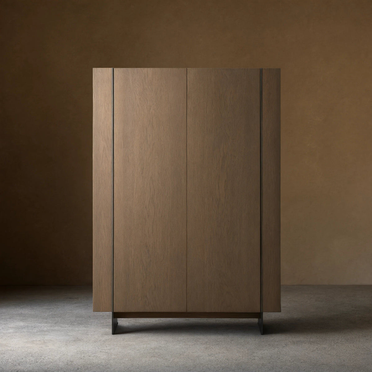 Mihaela Chestnut Wood Sideboard Buffet Storage Cabinet