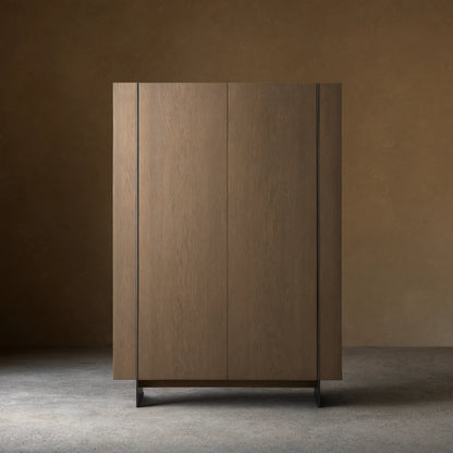 Mihaela Chestnut Wood Sideboard Buffet Storage Cabinet