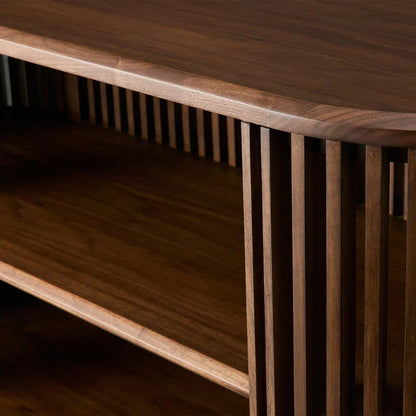 Paige Low Reeded Storage Cabinet