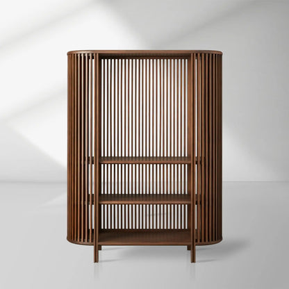Paige Low Reeded Storage Cabinet