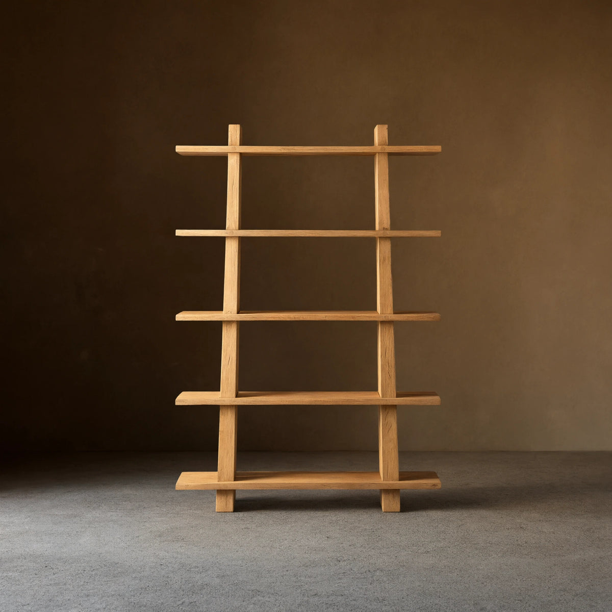 Panta Romanian oak Wood Bookcase