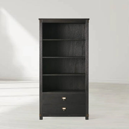 Telegraph Solid Wood Office Bookcase Hand-Distressed Tall Cabinets