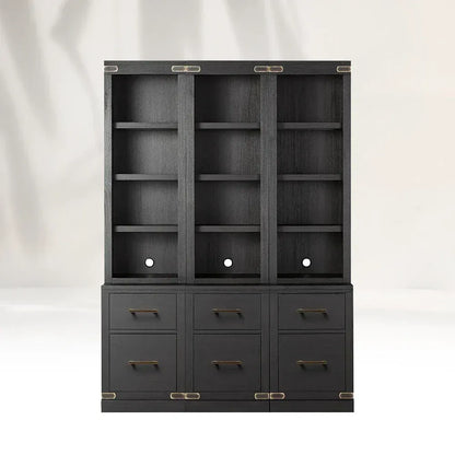 Tremont Wood Modular Bookcase Modern Offices Tall Storage Cabinets