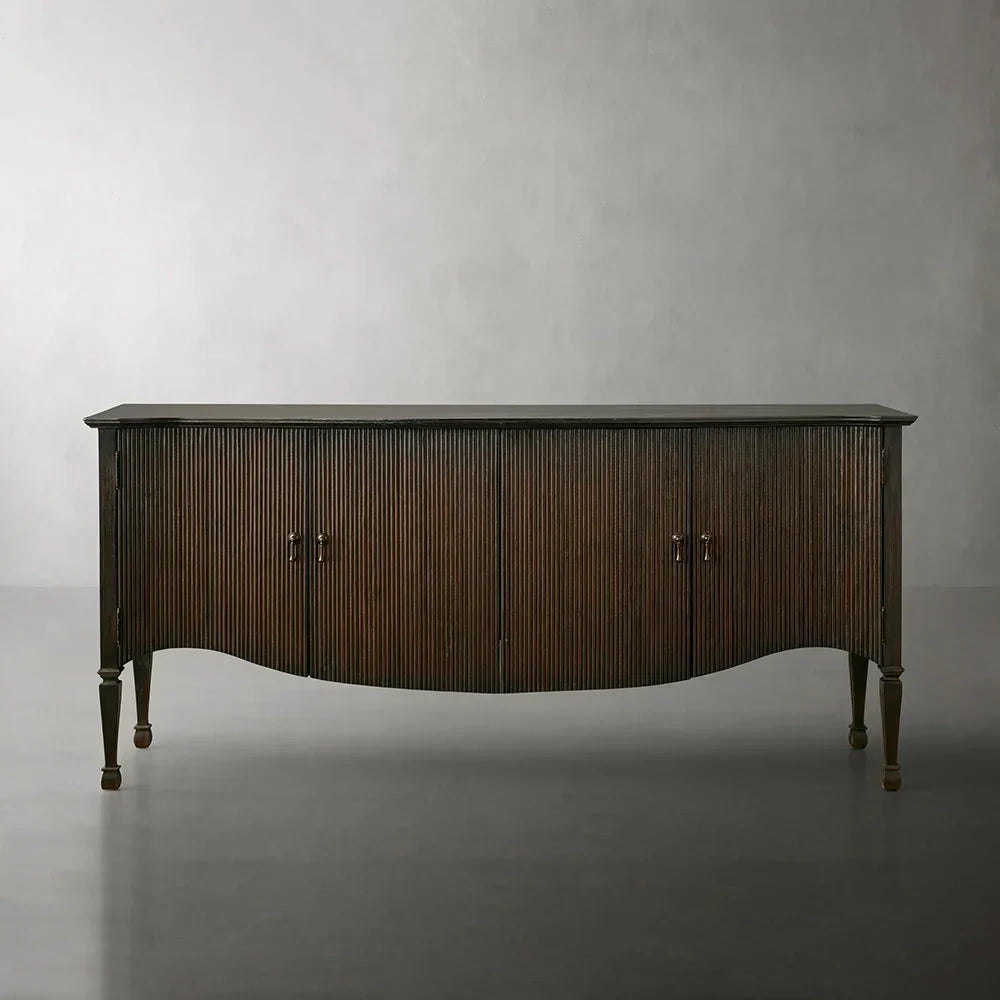 Conrad Solid Teak Sideboard Wood Vintage Storage Cabinets