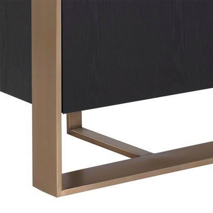 Dolton Modern Wood Sideboard Steel Frame Buffet Cabinets