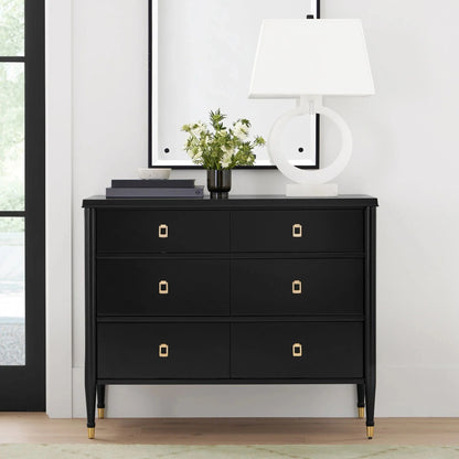 Lavenir French 6-Drawer Chest Dressers Wood Storage Cabinet