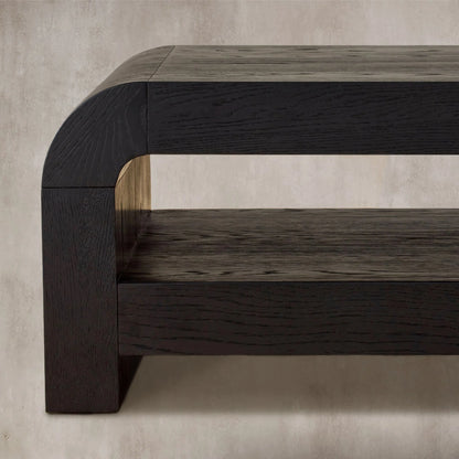 Pierre Mid-Century Modern Wood Coffee Table Sofa Center Tea Table in Oak Veneer