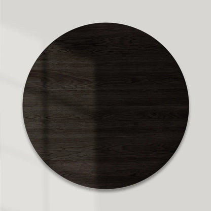 Finnley Round Wood Coffee Table Modern Sofa Center Tea Table with Reeded Detailing