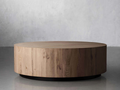 Sullivan Wood Round Coffee Table Oak Sofa Center Tea Table