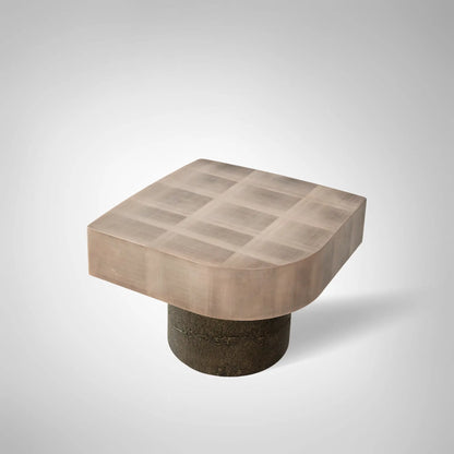 Patina Textured Metal Coffee Table