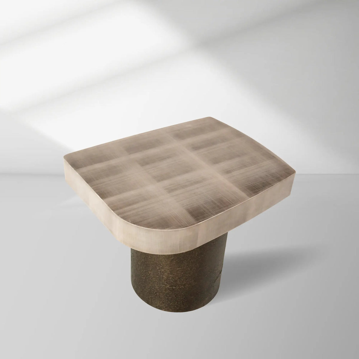 Patina Textured Metal Coffee Table