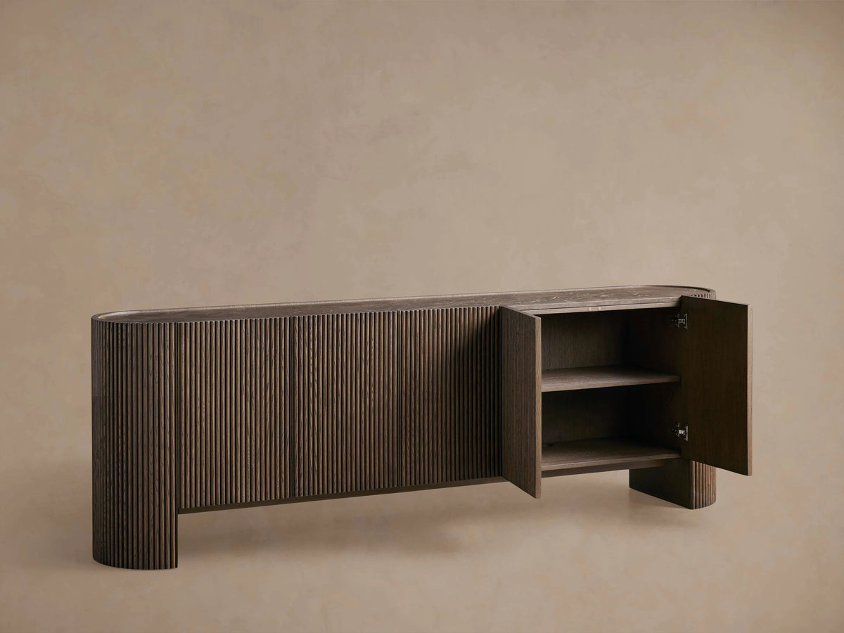 Flore Stone Top Buffet Sideboard Marble Entryways Cabinet