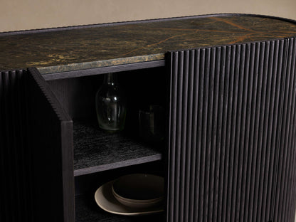 Flore Stone Top Buffet Sideboard Marble Entryways Cabinet