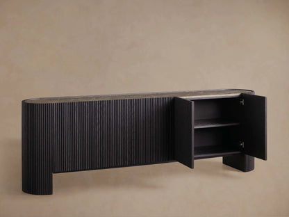 Flore Stone Top Buffet Sideboard Marble Entryways Cabinet