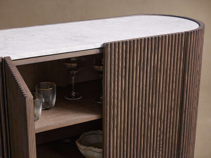 Flore Stone Top Buffet Sideboard Marble Entryways Cabinet