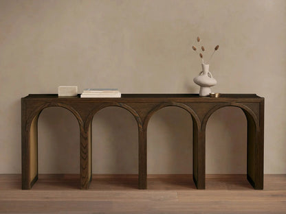 Hattie Oak Entrance Console Table Country Entryway Table
