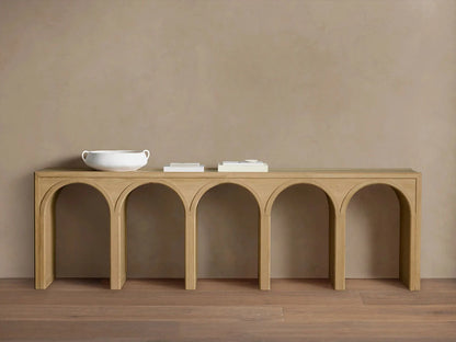 Hattie Oak Entrance Console Table Country Entryway Table