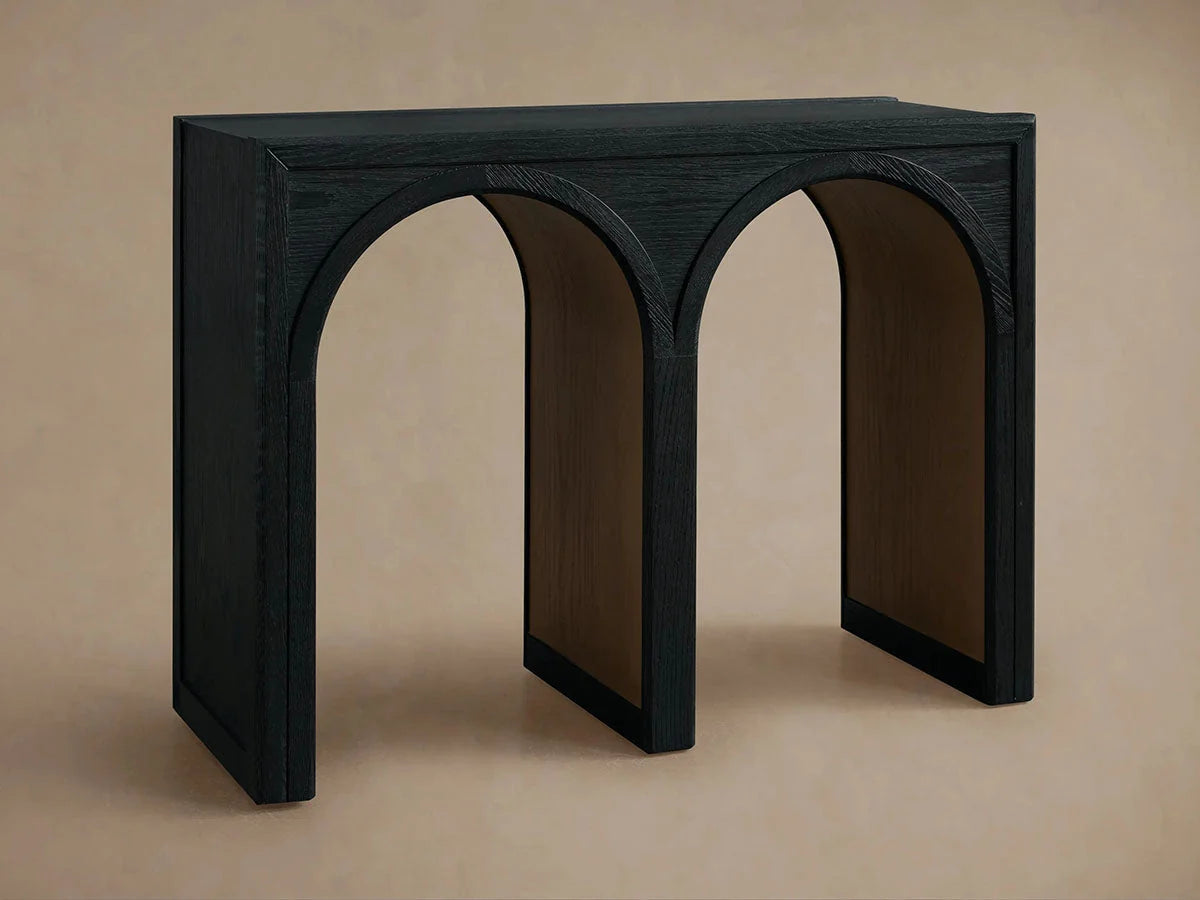 Hattie Oak Entrance Console Table Country Entryway Table