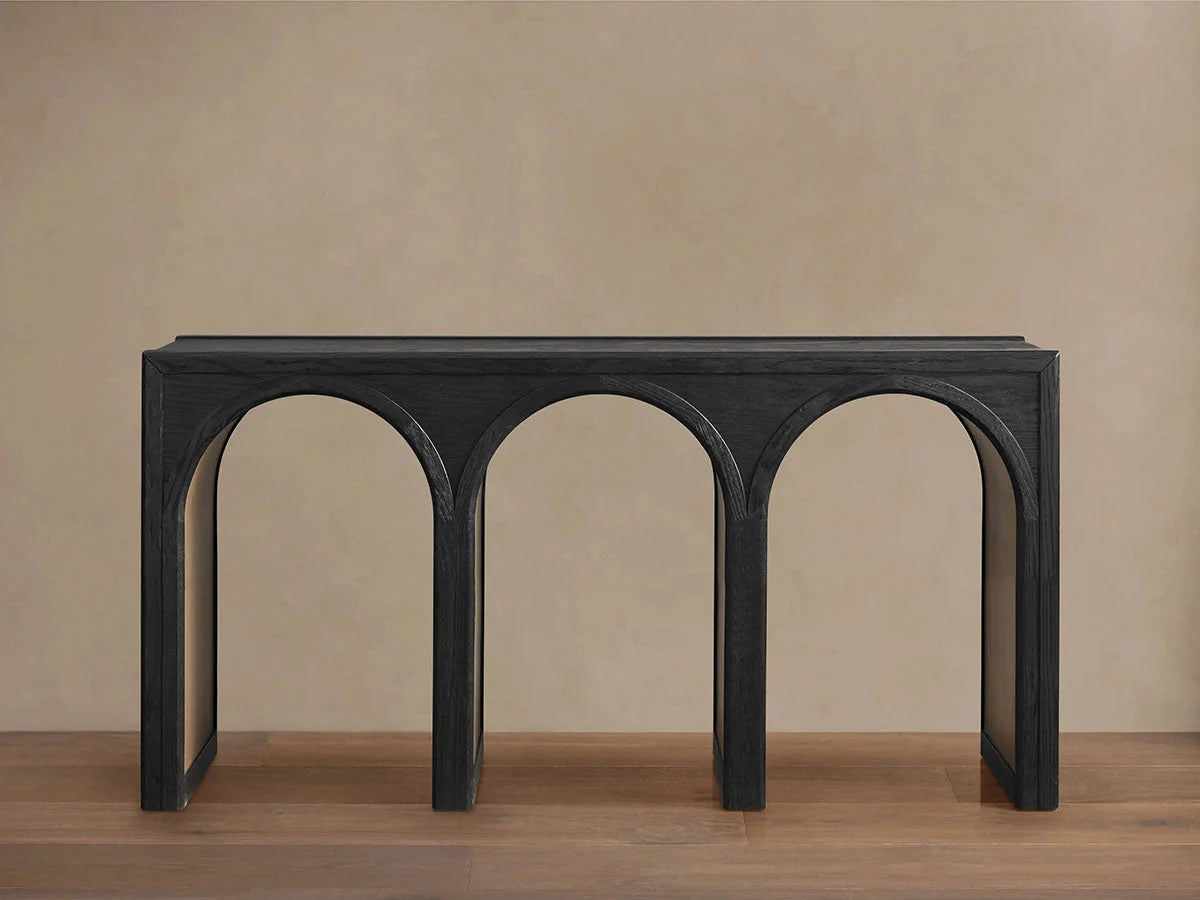 Hattie Oak Entrance Console Table Country Entryway Table