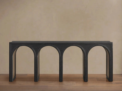 Hattie Oak Entrance Console Table Country Entryway Table