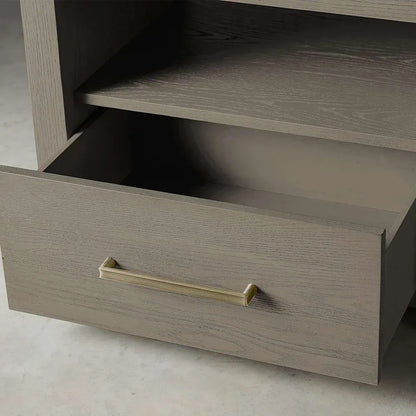 Palmer Storage Nightstand Wood Bedside Table Parsons Night side Cabinet With Drawer