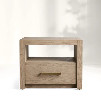 Palmer Storage Nightstand Wood Bedside Table Parsons Night side Cabinet With Drawer
