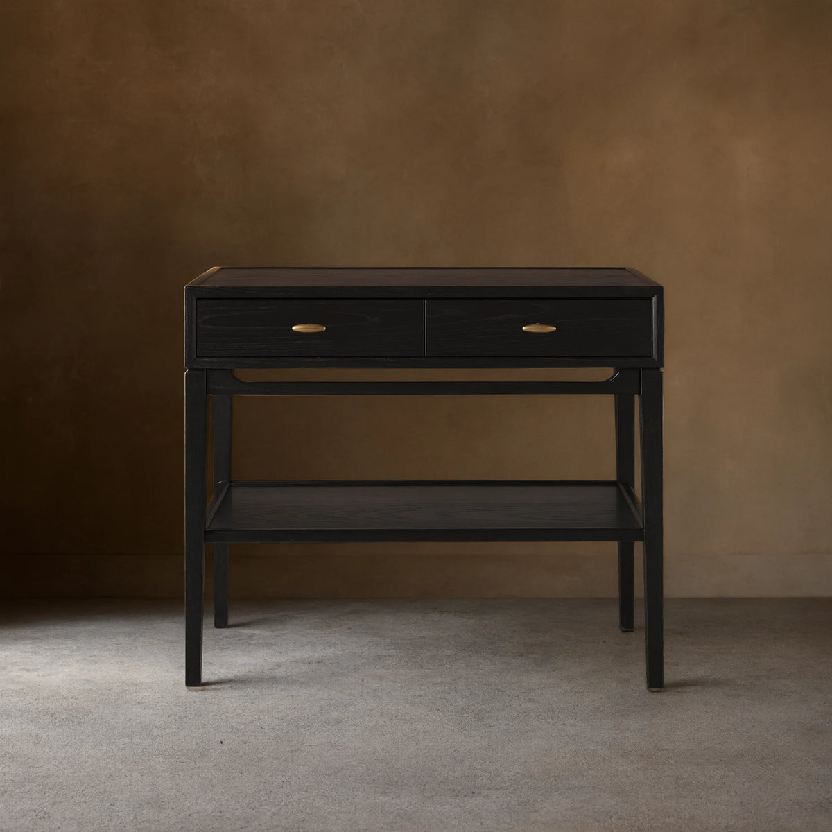 Brock Nightstand Mid-Century Modern Bedside Table Ash Night Side Storage Cabinet