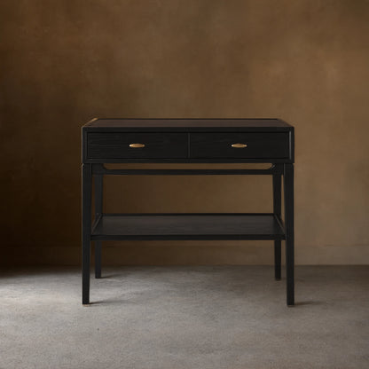Brock Nightstand Mid-Century Modern Bedside Table Ash Night Side Storage Cabinet