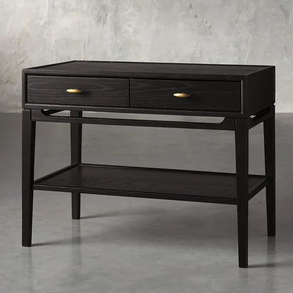 Brock Nightstand Mid-Century Modern Bedside Table Ash Night Side Storage Cabinet