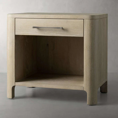Calista Open Nightstand Night Side Table Wood Bedside Cabinet