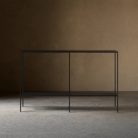 Kavali Console Table Solid Iron Frame Entrance Side Table