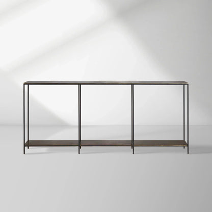 Kavali Console Table Solid Iron Frame Entrance Side Table