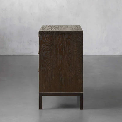 Palmer Large Nightstand Wood Nightside Table Bedroom 3 Drawer Cabinet