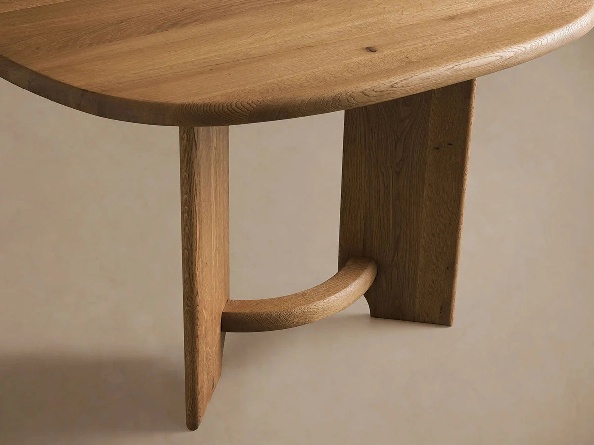 Jolson Wood Extension Dining Table with Honey Finish & Dual 20" Leaves